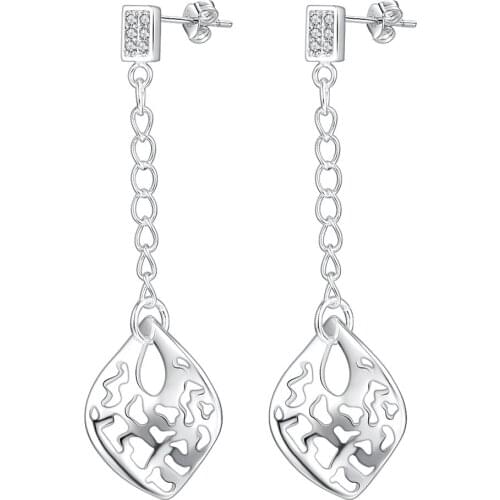 Hole fashion simple high quality Silver Earrings for women fashion jewelry earrings /TALBSVMM IYPKPLWA