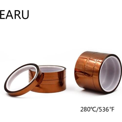 Width 3/5/6/8/10MM Length 30m Heat Resistant Polyimide Tape High Temperature Adhesive Insulation Tape Battery Solder BGA PCB SMT