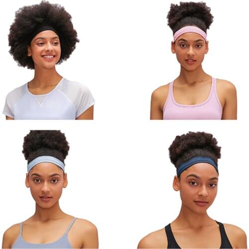 Sport Headbands for Women Non Slip Wicking Sweatband Elastic Exercise Bands Yoga Running Fitness Cycling Summer Stretch HairBand