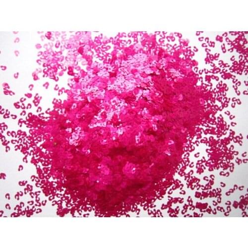 Solvent Resistant Glitter Matte Pink Glitter Leopard Spot 1/8" Glitter Frankening Nail Polish Supply
