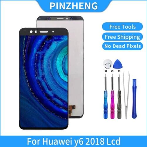 PINZHENG High Quality LCD For Huawei Y6 2018 ATU L11 L21 L22 LX1 LX3 LCD Touch Display Screen LCD Digitizer Replacement Screen