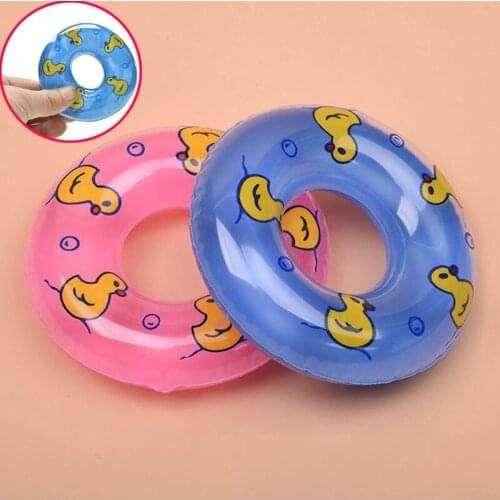 1pcs New Cute Mini Swimming Buoy Lifebelt Ring For Doll Accessories Baby Born Doll Accessories Baby Toys Best Gift 2 Colors