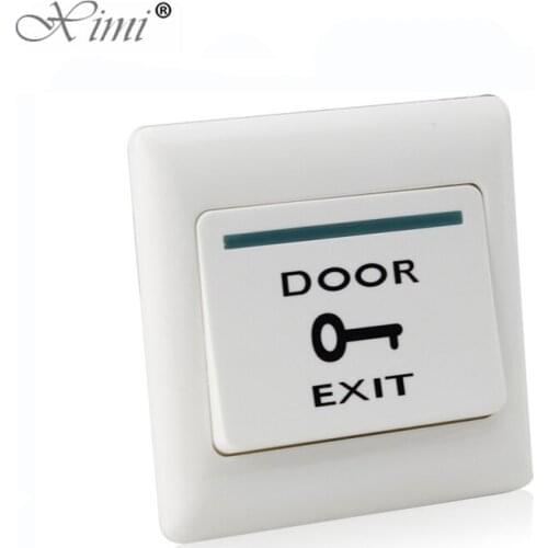10pcs A Lot Door Access Control Exit Button Door Release Exit Switch Good Quality Plastic Push Release Button Door Control Lock