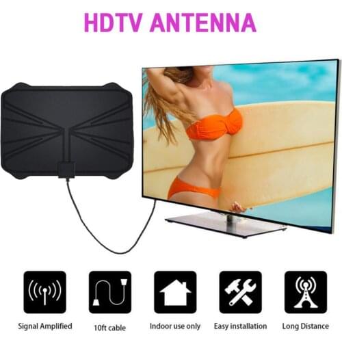 1180 Miles 4K Digital HDTV Indoor TV Antenna With Amplifier Signal Booster TV Radius Surf Fox Antena HD TV Antennas Aerial