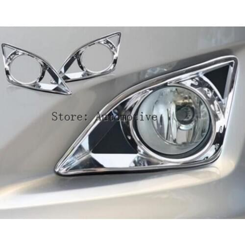 2pcs High Quality ABS Chrome Front Fog Lights Lamp Frame Mask Cover Trim For Toyota Corolla 2006 2007 2008 2009 2010
