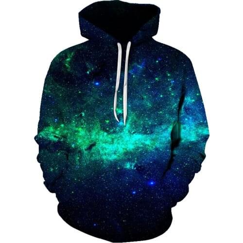 2020 cool Galaxy series 3D sweatshirt printed milk space Galaxy hoodie unisex jacket Harajuku pullover pocket