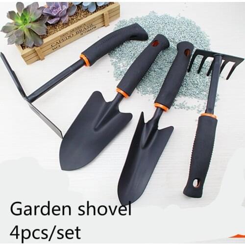 4PCS/SET Gardening tools DIY Mini Garden Shovel dual claw garden hoes home tools Spade Backacter Flowers Vegetables tool