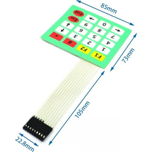 4x5 Matrix Array 20 Key Membrane Switch Keypad Keyboard 4*5 Keys NEW