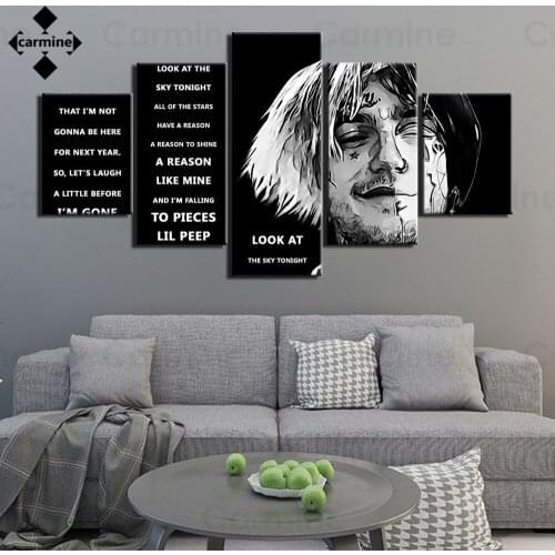 5 Pieces Black and White Wall Art Posters Morden Strong Man Wall Decor Letters Quotes Wall Pictures for Interior Bedroom Decor