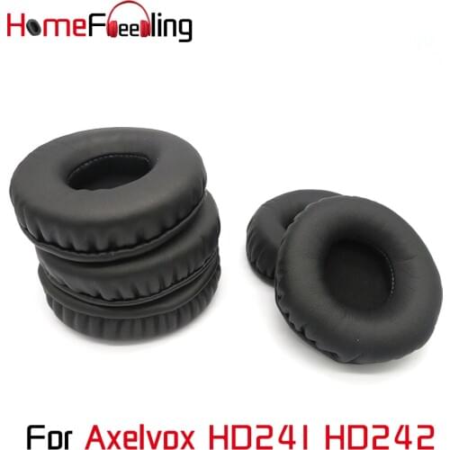 Homefeeling Ear Pads For Axelvox HD241 HD242 Earpads Round Universal Leahter Repalcement Parts Ear Cushions