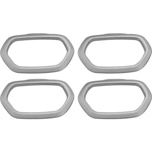 Auto for Jeep Renegade 2014 2015 2016 2017 2018 2019 2020 ABS Chrome Interior Door Speaker Audio Ring Trim Accessories