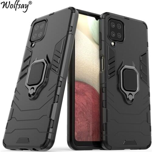 For Samsung Galaxy A12 5G Case Armor Magnetic Suction Stand Full Edge Cover For Samsung Galaxy A12 Case For Samsung A12 5G 6.5"