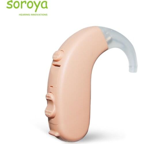 Soroya Digital Programmable Adjustable Hearing Aid Mini BTE Portable Wireless Sound Amplifier Enhancer Ear Care Made in China