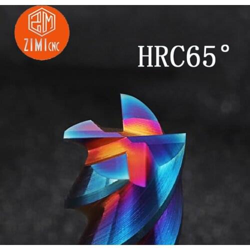 End mill in milling cutter HRC65° metal milling cutter tungsten steel end mill milling cutter set CNC lathe milling tool milling