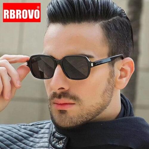 RBROVO 2021 Square Retro Sunglasses Men Classic Sun Glasses Men Luxury Glasses for Men/Women Brand Designer Gafas De Sol Hombre