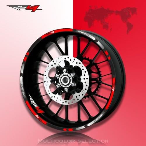 Hot sell Motorcycle High Quality Wheel Decal Reflective Stickers For Aprilia RSV4 R/RR RSV4 RF RSV4 RFW MISANO RSV4 FACTORY ABS