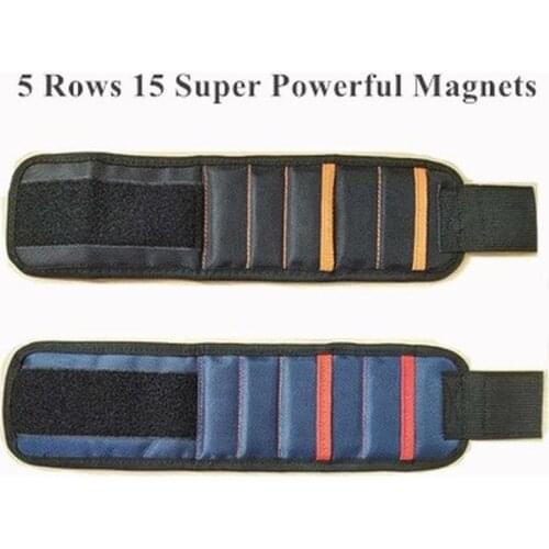 Multi-function Magnetic Wristband Picker Oxford Cloth Portable Tool Bag Electrician Wrist Tool for Fixing Various Tools