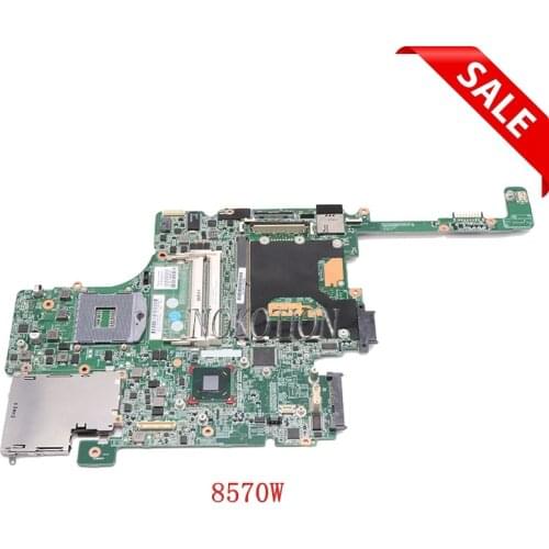 NOKOTION For Hp Elitebook 8570W 690643-001 Laptop Motherboard DDR3 HD4000 J8A with graphics slot