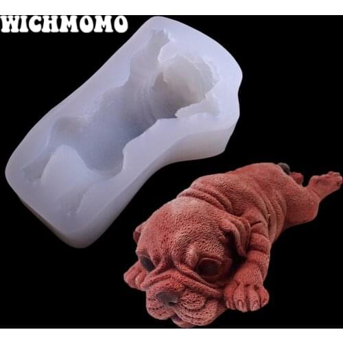 2019 New 1PCS Shar Pei Charms Pendant Craft DIY UV Resin Liquid Silicone Molds for Earring Necklace Decorations Making Jewelry