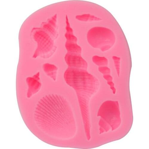 2021 New Cake Mold Hot Sale Silicone Fondant Mold Conch Shape Cake Decorating Chocolate Baking Tools