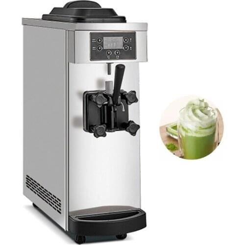 New Soft Serve Ice Cream Maker Stainless Steel Soft Ice Cream Making Machine Desktop 1 Flavor Ice Cream Machine