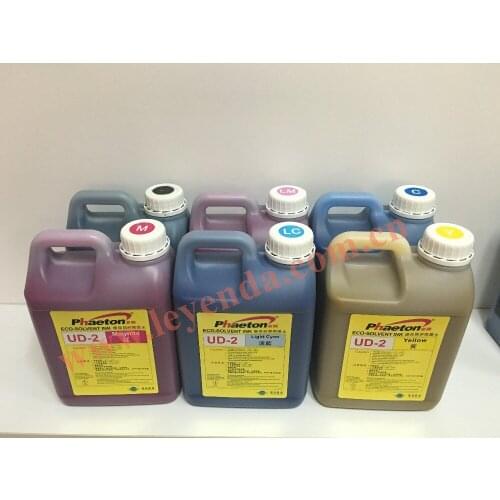 Original and brand new Phaeton UD-2 ink 5 bottles included Flush use Only for SPT 508gs printhead inkjet printers UD-2 hot sales