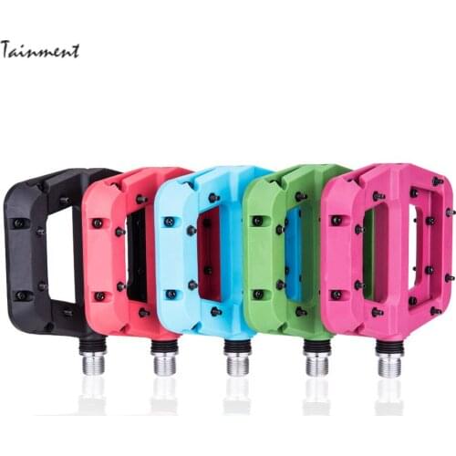 MTB Bike Pedal Nylon 3 Bearing Composite 9/16 Mountain Bike Pedals High-Strength Non-Slip Bicycle Pedals Surface for Road BMX MT