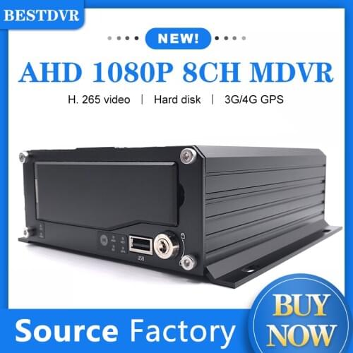 Support 8CH hard disk mdvr in Hindi / Malay, and customize 3G / 4G GPS remote monitoring and positioning vehicle host