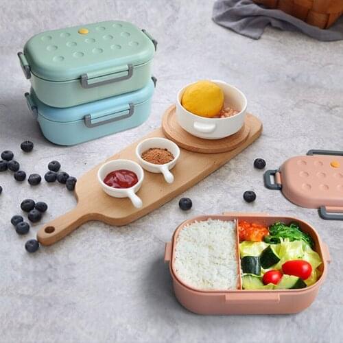Portable Microwave Lunch Box 1000ml Health Material Bento Box Food Storage Container Bento Box For School Kids