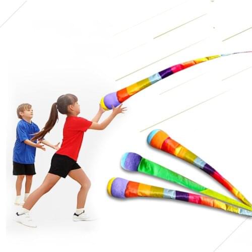 Hand Throwing Ribbon Rainbow Ball Outdoor Toys Games For Kids Children Boys Girls Jeux De Sport Buitenspeelgoed