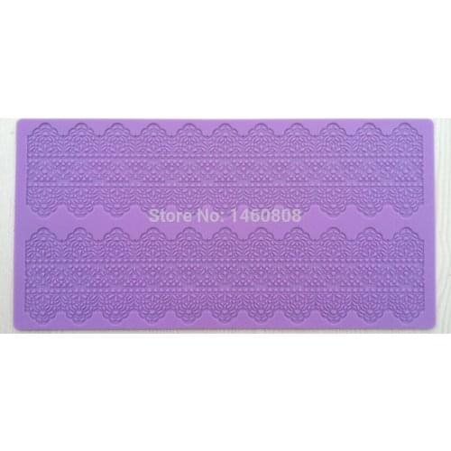 Wholesale 10 Pcs/lot 399*199 mm CT-405 Silicone Cake Fondant Decorating Tools, Silicone Laces Molds, Silicone Cake Baking Mats