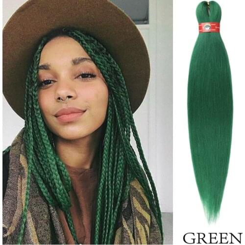 Non-flammable Hair Extension Pre Stretched Braiding Hair Synthetic Jumbo Braid Hair Extensions Easy to Braiding Twist Hair