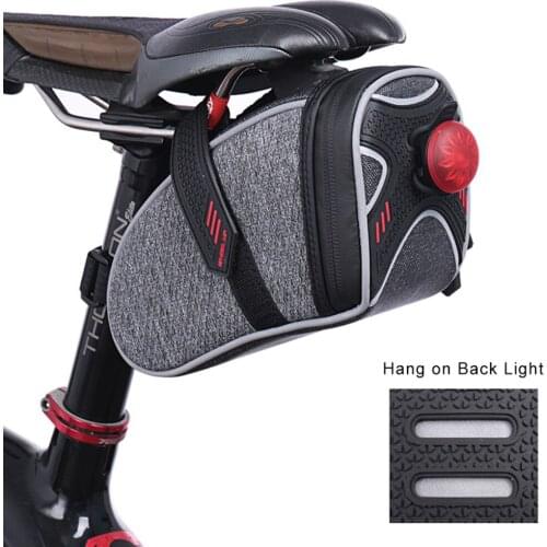 MTB Bag Bicycle Saddle Tail Seat Waterproof Storage Bags Cycling Rear Reflective Bag Bike Accessories X183D