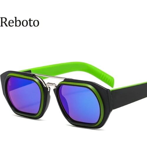 Unique Mirror Square Sunglasses Men Women New Luxury Designer Sexy Cool Sun Glasses Female Uv400 Rectangle Shades Men