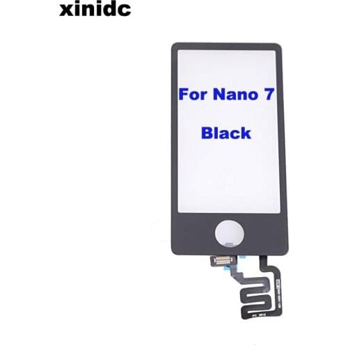 Xinidc 5Pcs AAA quality Touch Screen with Digitizer touch panel For iPod Nano 7 White or Black Free Shipping