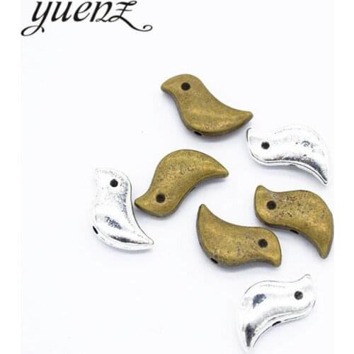 YuenZ 25pcs Antique silver color charms animal bird Zinc alloy Jewelry DIY Charms Pendant Necklace, earring Bracelet 12*7mm D558