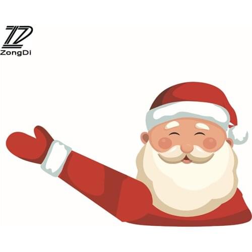 ZD Car Rear Window Wiper Merry Christmas Stickers For Audi A3 A1 Q3 Q5 Q7 BMW F20 E81 E87 X5 E53 E70 X1 X3 X6 E71 m Accessories