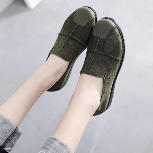 Womens Flats Students Shoes Pedal Lazy Jeans Shoes Casual Womens Vulcanize Shoes Large Size Ladies Loafers