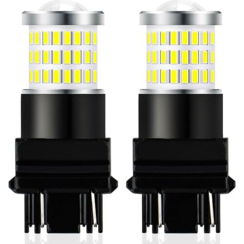 1pair Car Turn Signal Light 3157led Brake Lamp 3014 Reversing Light 3030 Constant Current Wide Pressure 54smd
