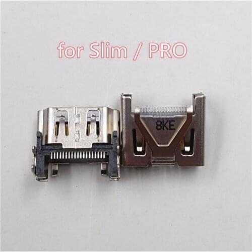 10pcs For PS4 Slim HDMI-compatible Port Socket Interface for Sony Play Station 4 Pro HDMI-compatible Connector Accessories