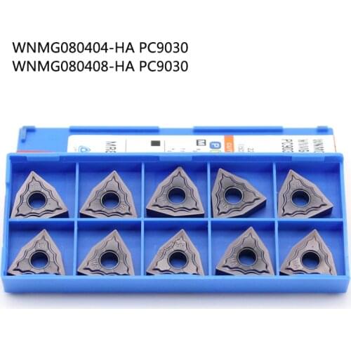 10PCS WNMG080404 WNMG080408 HA PC9030 Original insert High Quality External Turning Tool Carbide Insert For Stainless Steel