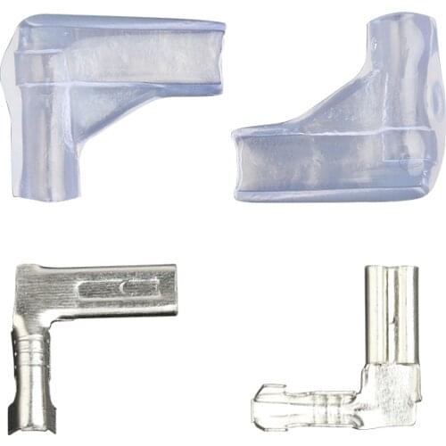 100sets 2.8 Flag-shaped spring bending guard plug type cold pressure junction terminal switch wire connector