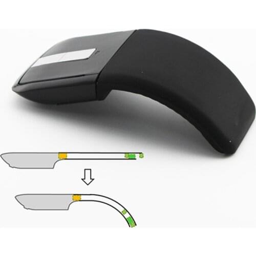 2.4Ghz Foldable Wireless Mouse Folding Arc Touch Slim Mouse Computer Gaming Mouse Mice for Microsoft Surface PC Laptop