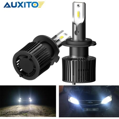 AUXITO 2Pcs 16000LM Turbo LED Lamp H7 CSP Chip Car Headlight Bulbs LED H4 H1 H8 H11 9005/HB3 9006/HB4 Headlamp 6000K White 12V
