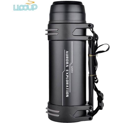 304 Stainless Steel Tumbler 1.9L Large Insulated Water Bottle 48H Long-term Thermal Insulation Double Wall Thermos Family Travel