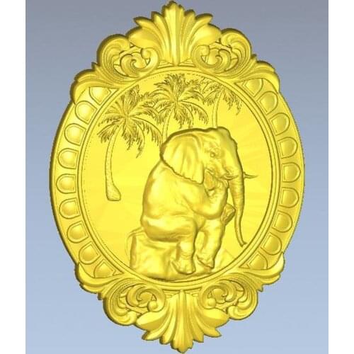 3d model relief for cnc in STL file format Panno telephant