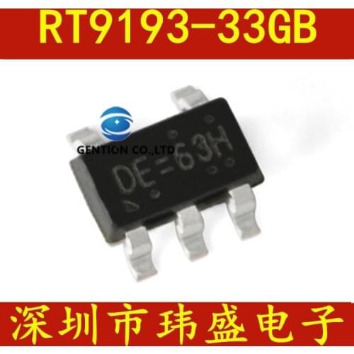 50PCS RT9193-33GB pb SOT23-5 300 ma high-speed CMOS "voltage regulator IC 3.3 V in stock 100% new and original