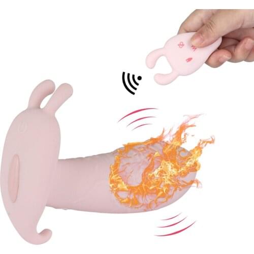 7 Speed Wearable G Spot Dildo Vibrator Clitoral Stimulator Heating Strap On Vibrator Wireless Control Sex Toys For Women Adults