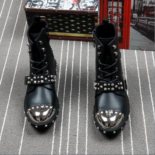 Adadila Men's Motorcycle Boots