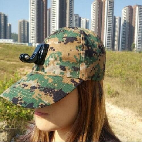 Accessories Sun Hat Headband Strp Cap and Base for Gopro Hero7 6 5 4 3 Xiaomi yi 4K Mijia SJCAM SJ4000 Sj5000 SJ6 EKEN H9 Camera